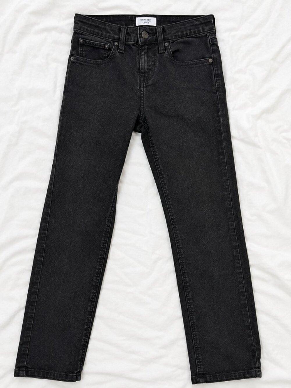 Levi's Denizen Black Super Flex Boys Jeans Size 8 Regular